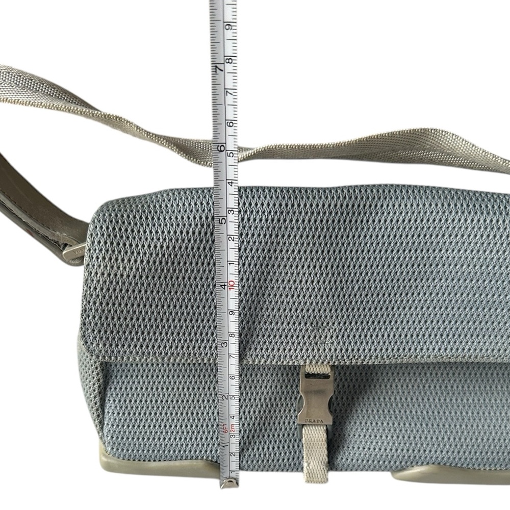 Vintage PRADA Sport Shoulder Bag Nylon Micro-Mini Blue - Picture 9 of 15